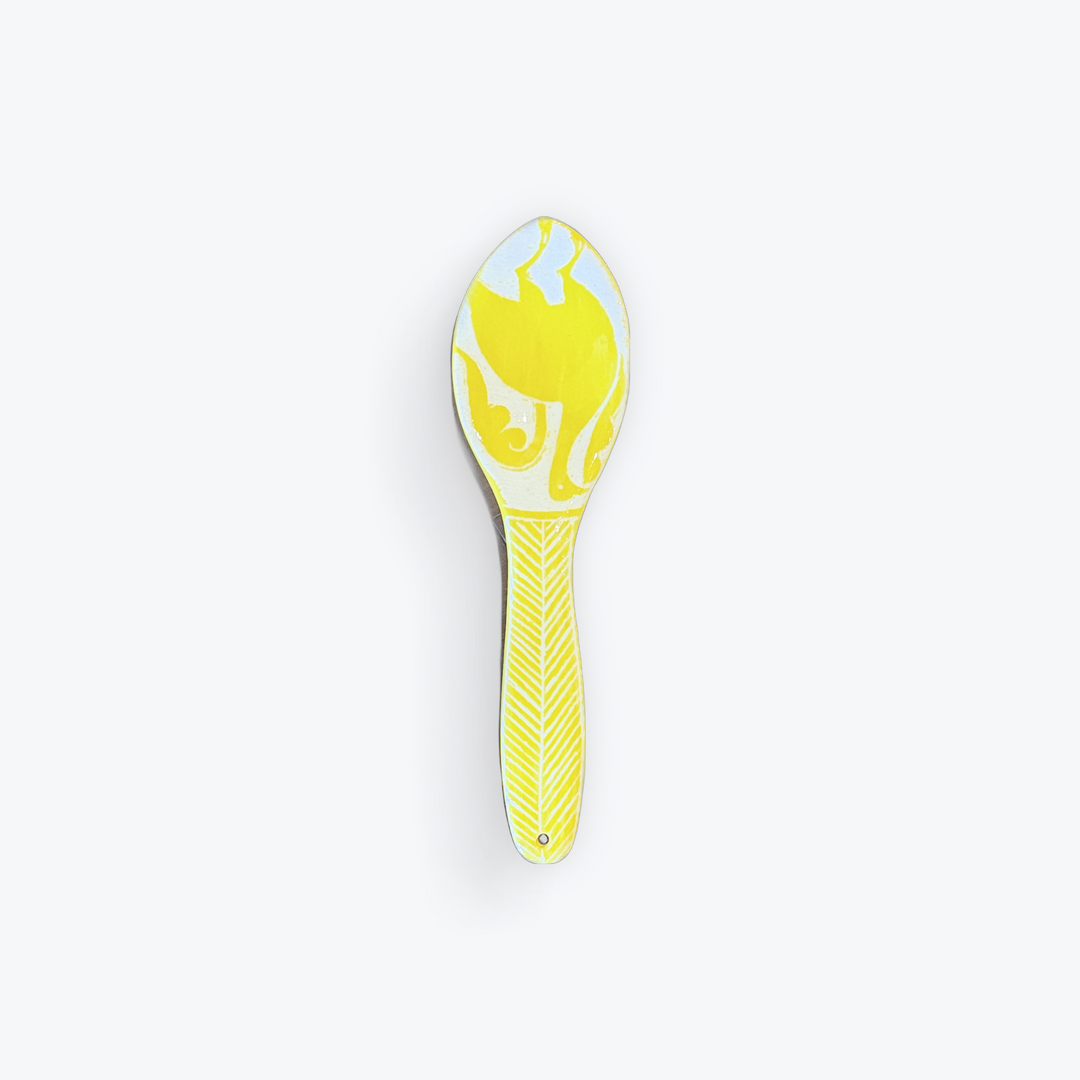 Medium Handmade Sgraffito Ceramic Spoon(5*20cm)