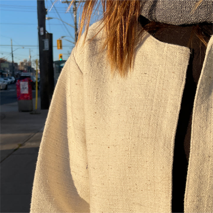 coat handwoven fabric