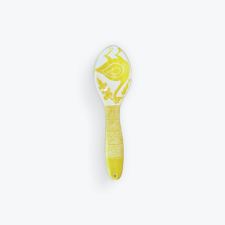 Medium Handmade Sgraffito Ceramic Spoon(5*20cm)