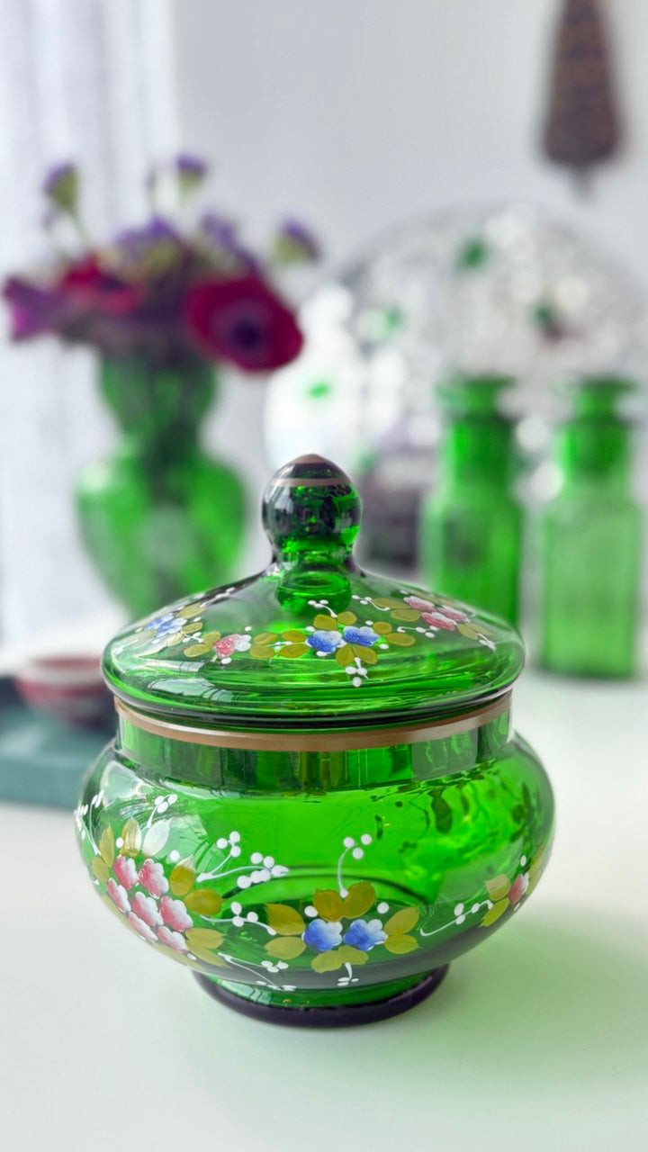 Handcrafted Cut Glass Candy Bowl