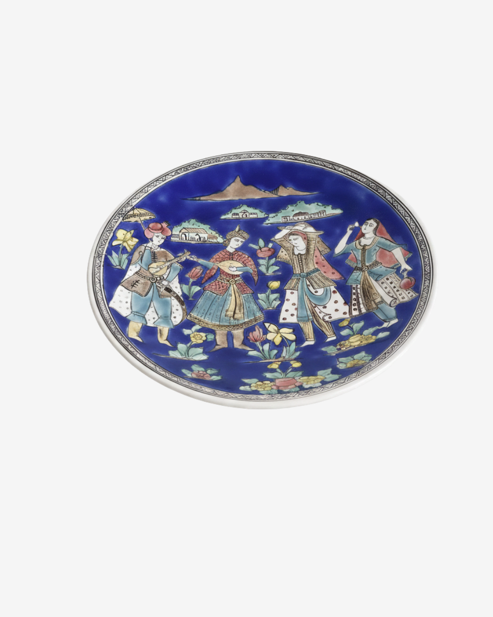 Afsaneh Hand-Painted Ceramic Plate