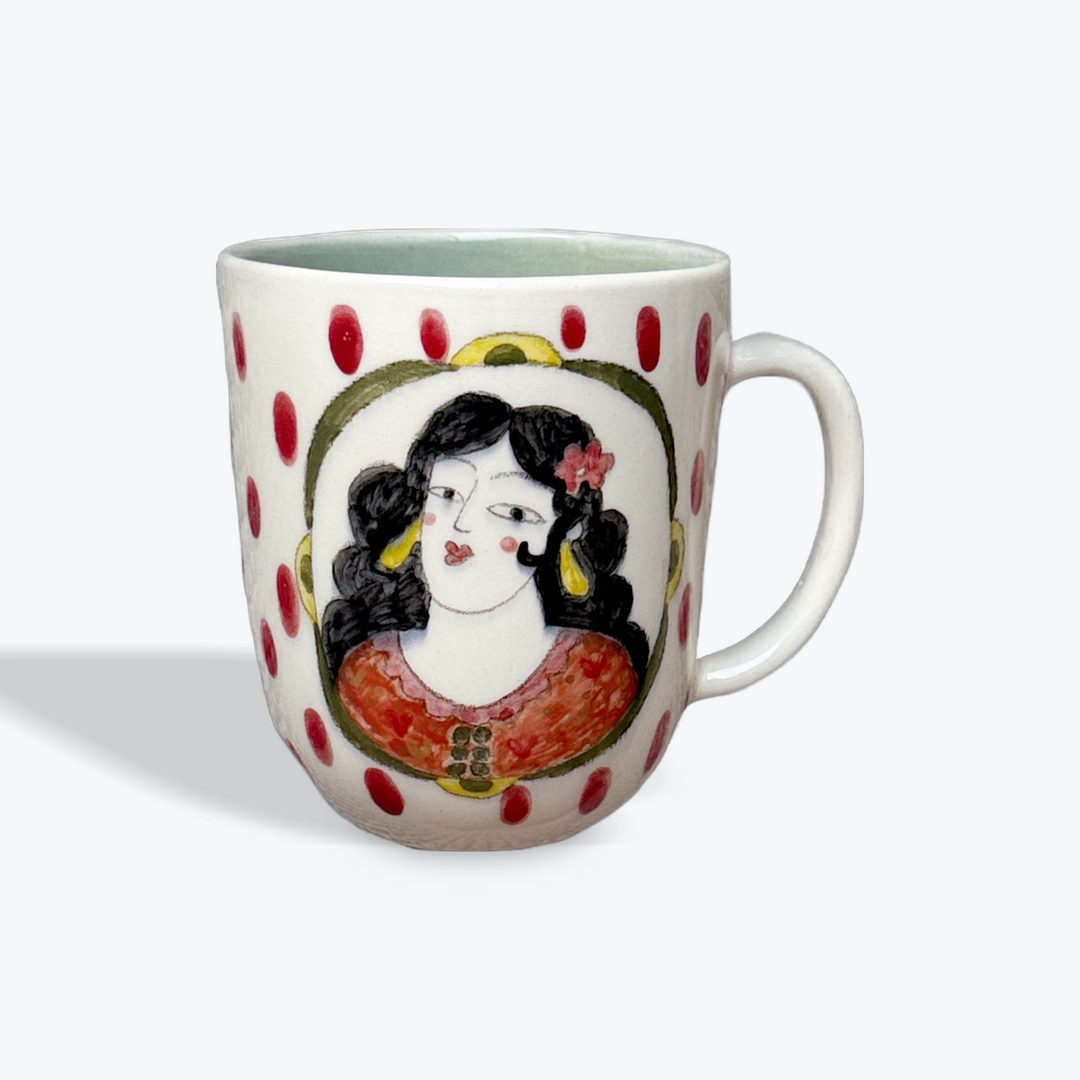 Underglaze Hand-painted Ceramic Mug
