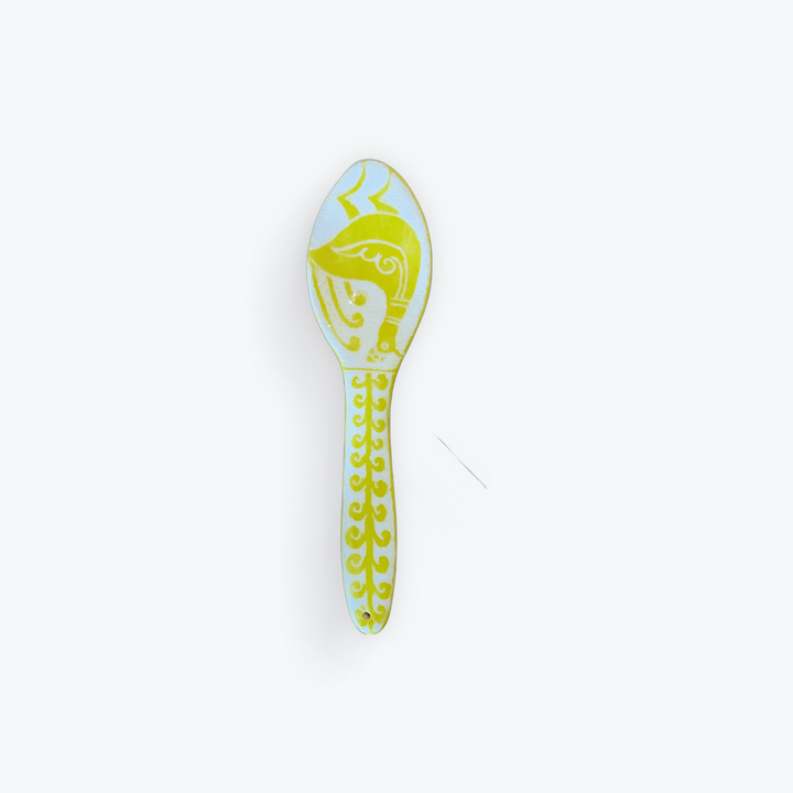 Medium Handmade Sgraffito Ceramic Spoon(5*20cm)