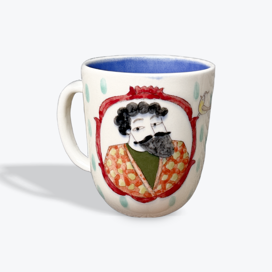 Underglaze Hand-painted Ceramic Mug