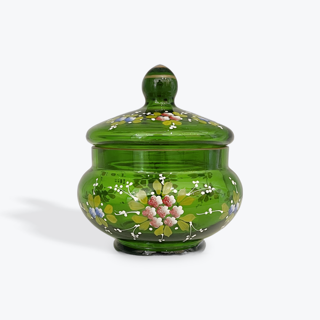 Handcrafted Cut Glass Candy Bowl