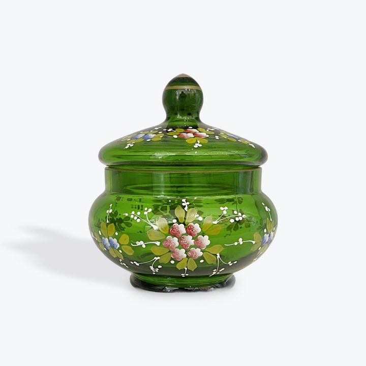 Handcrafted Cut Glass Candy Bowl