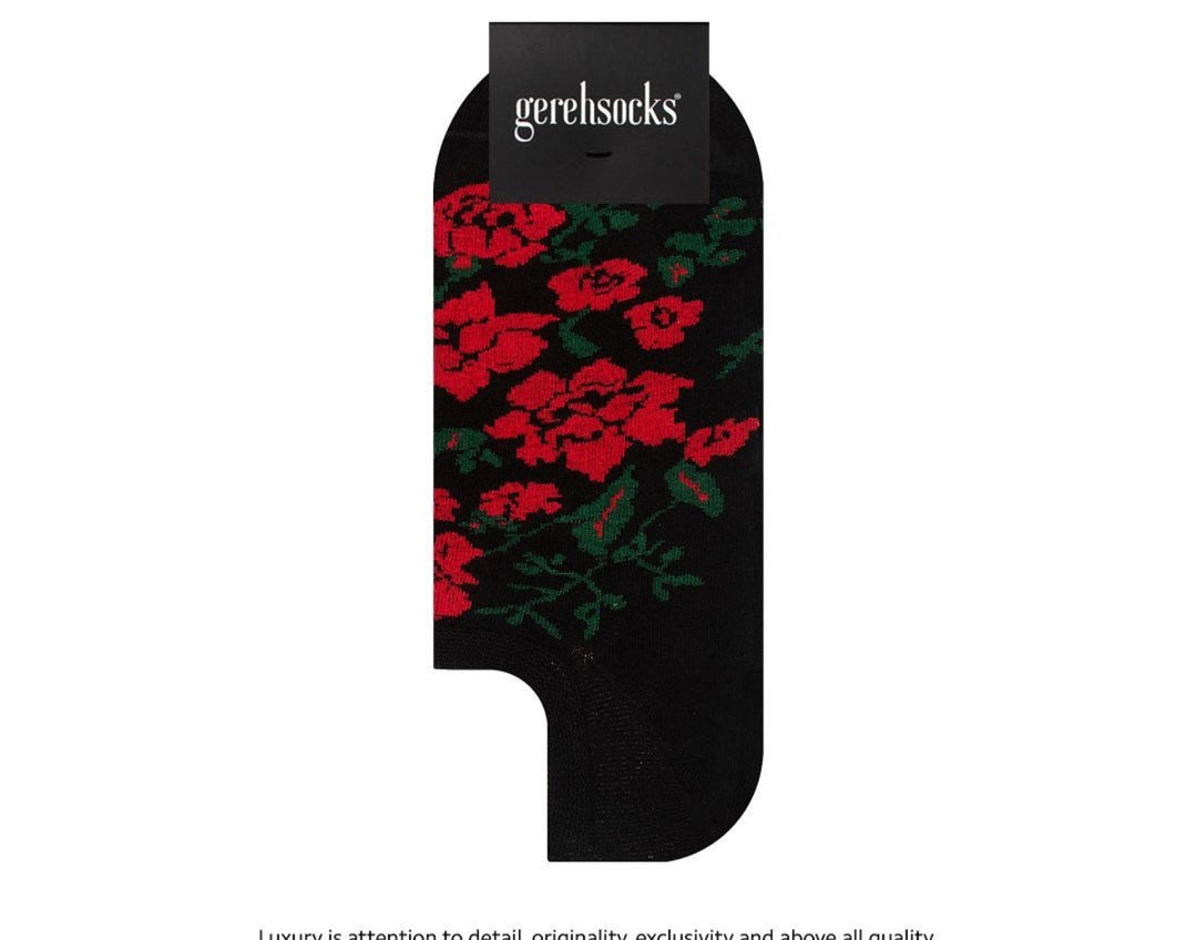 Persian Inspired Short Cotton Socks – Unisex Artistic Design