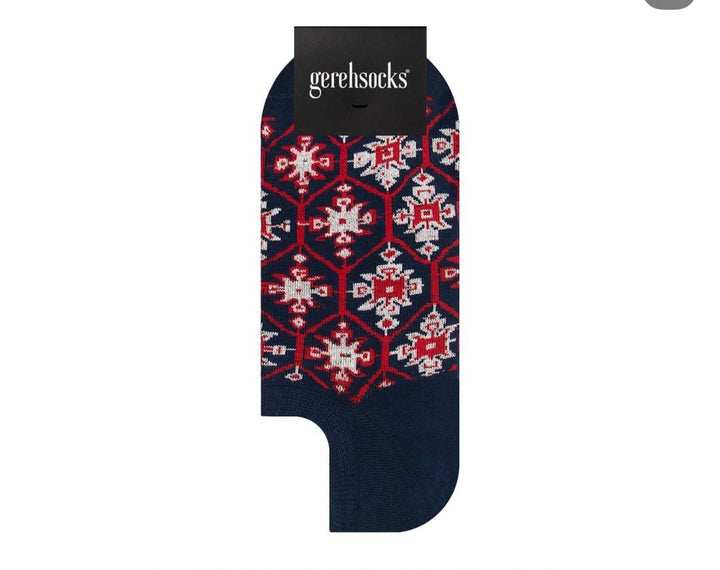 Persian Inspired Short Cotton Socks – Unisex Artistic Design