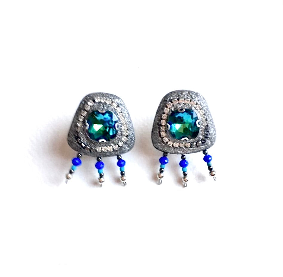 Handcrafted Paper-Mache Statment Earring