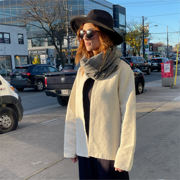 coat handwoven fabric