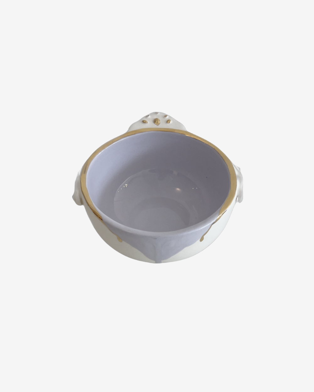  Parvaneh Golden-Rimmed Ceramic Mini Bowl