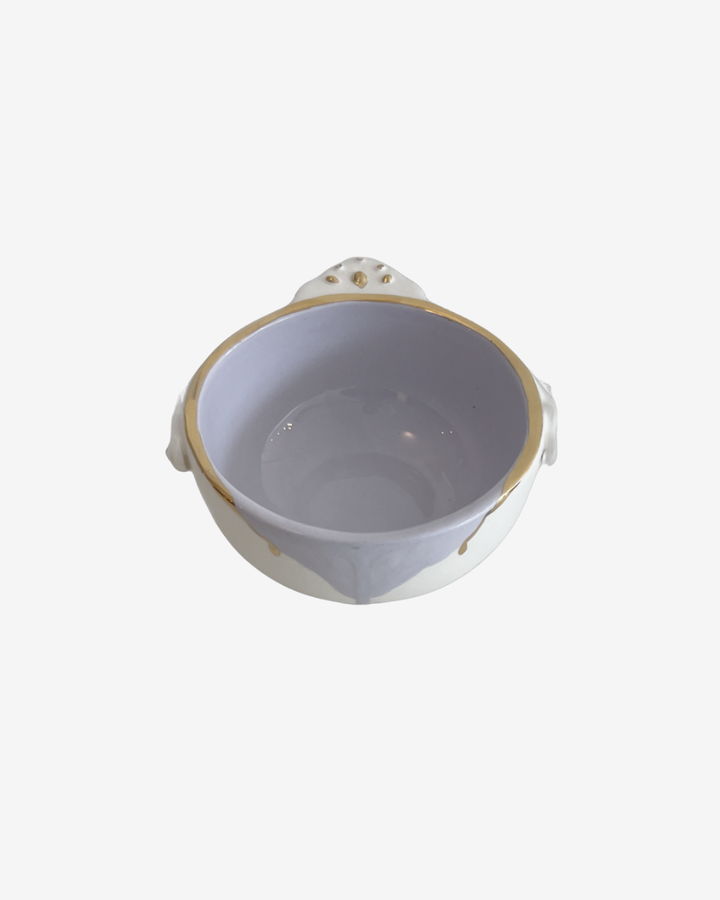  Parvaneh Golden-Rimmed Ceramic Mini Bowl