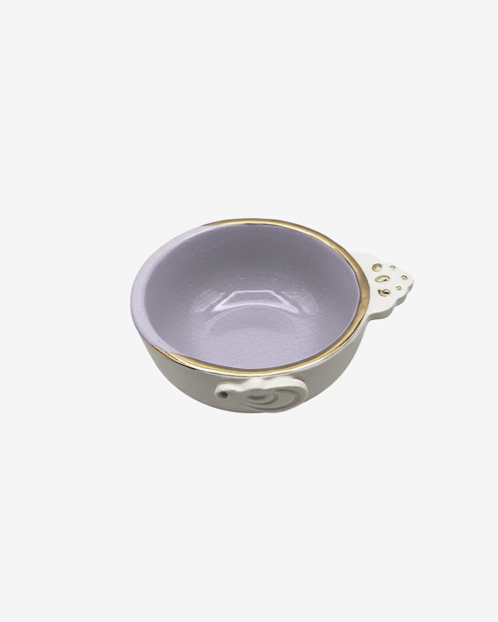  Parvaneh Golden-Rimmed Ceramic Mini Bowl