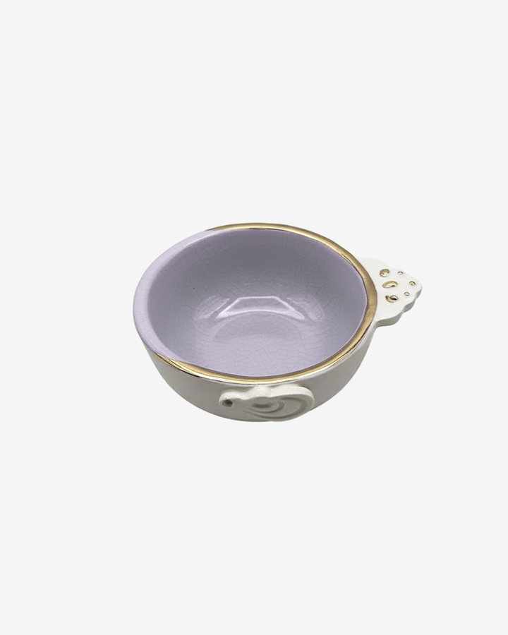  Parvaneh Golden-Rimmed Ceramic Mini Bowl