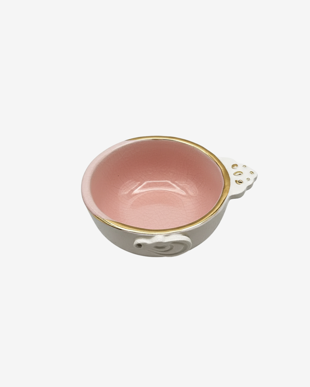  Parvaneh Golden-Rimmed Ceramic Mini Bowl