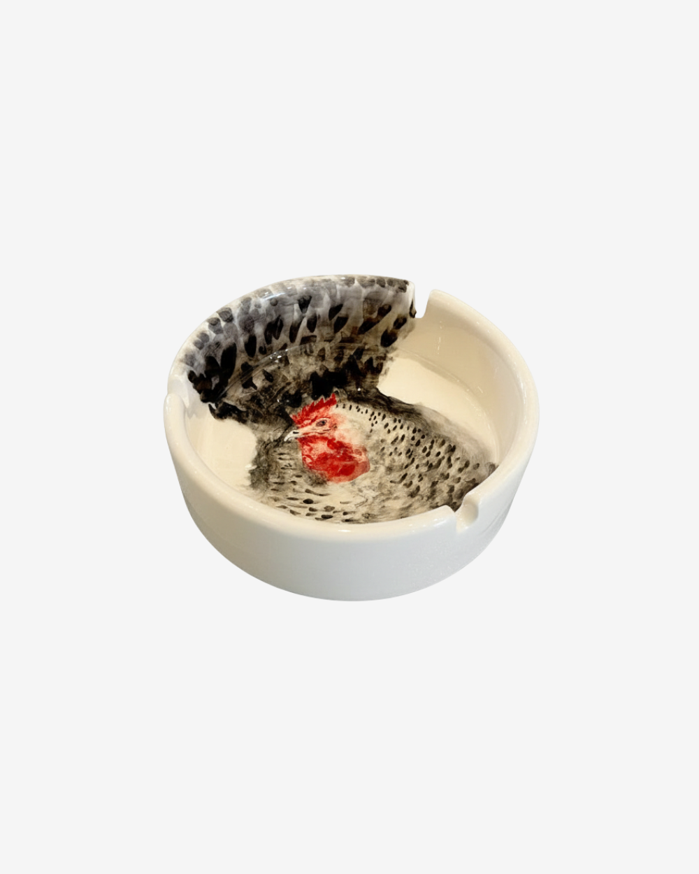 Sahar Hand-Painted Ceramic Ashtray