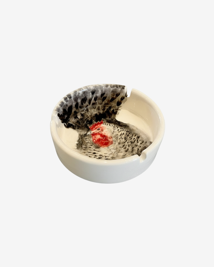 Sahar Hand-Painted Ceramic Ashtray