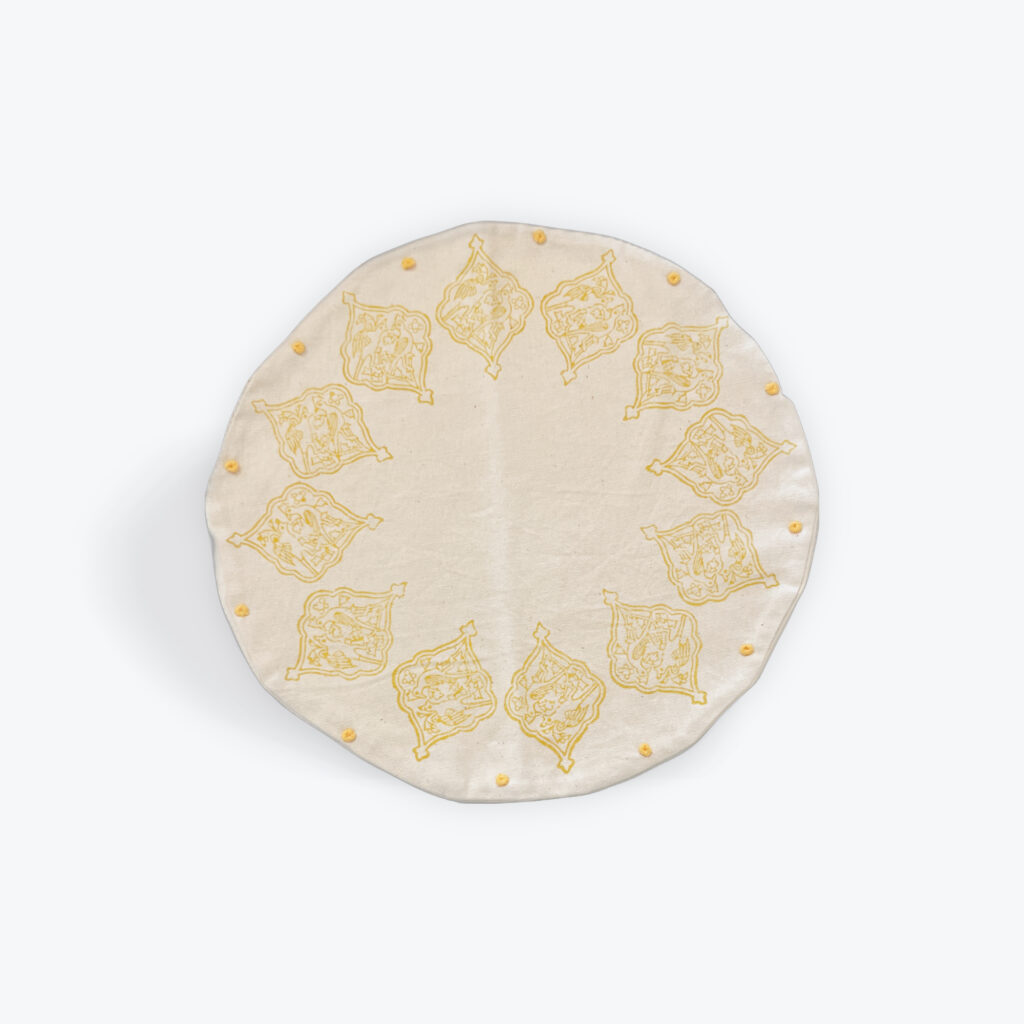 Plate mat 35cm Ghalamkari  (Aram)